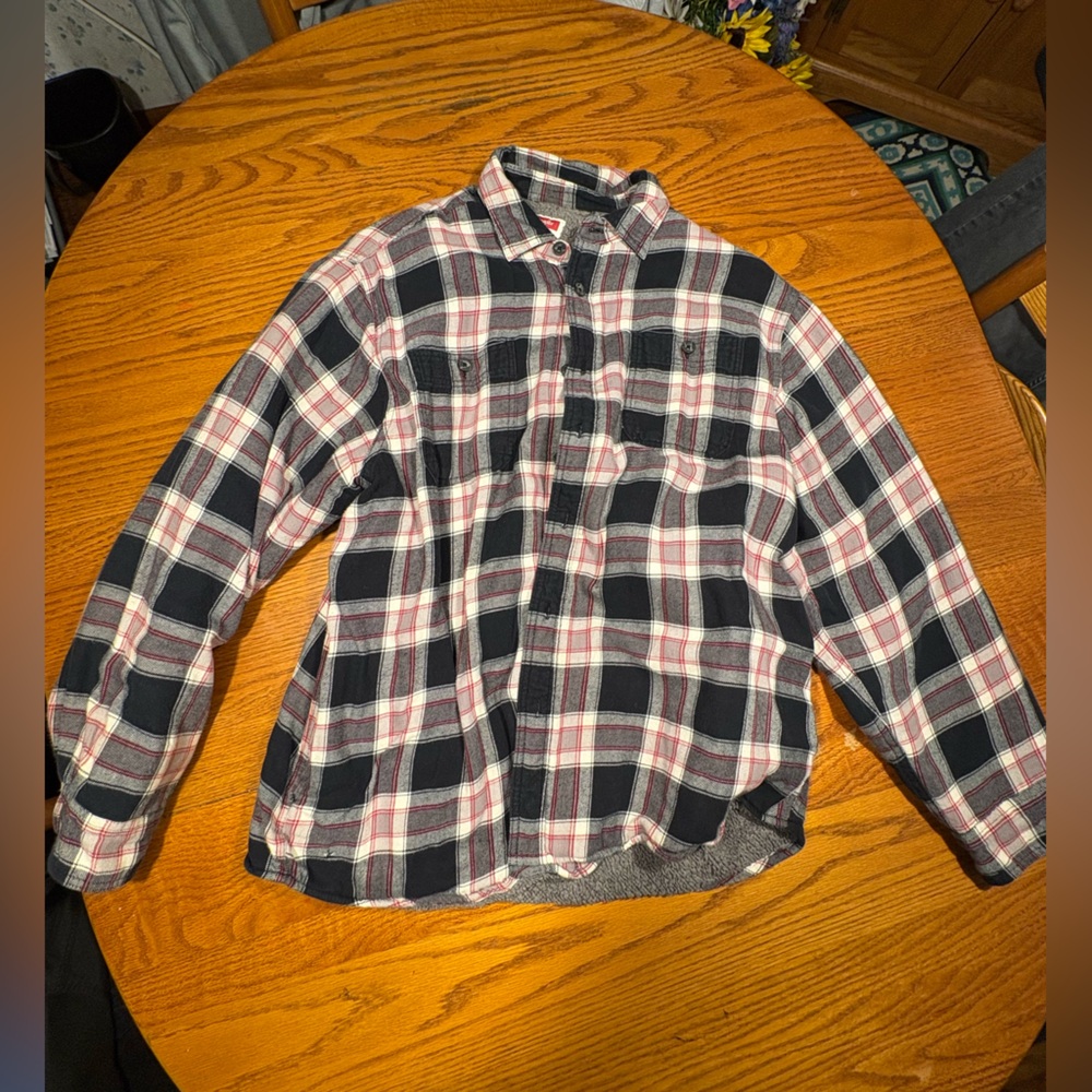 Plaid Button-Up Shirt